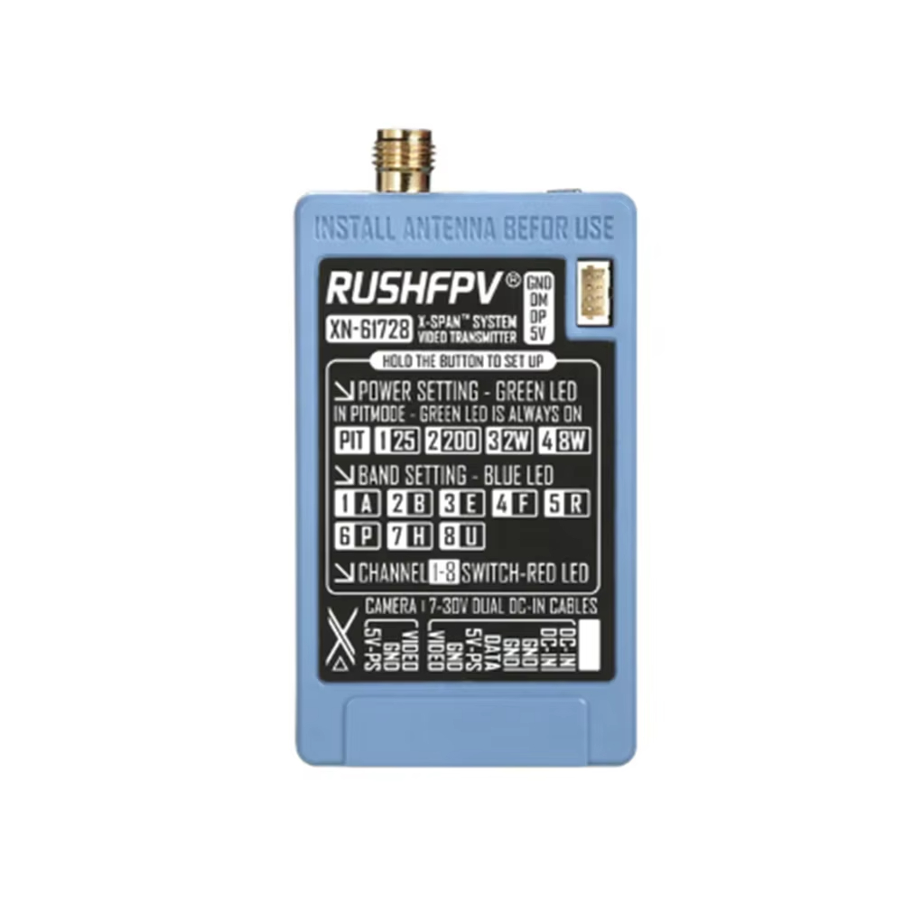 RUSHFPV 6.1‑7.2G 8W X61728 VTX - Fpv Drone Vtx review and price